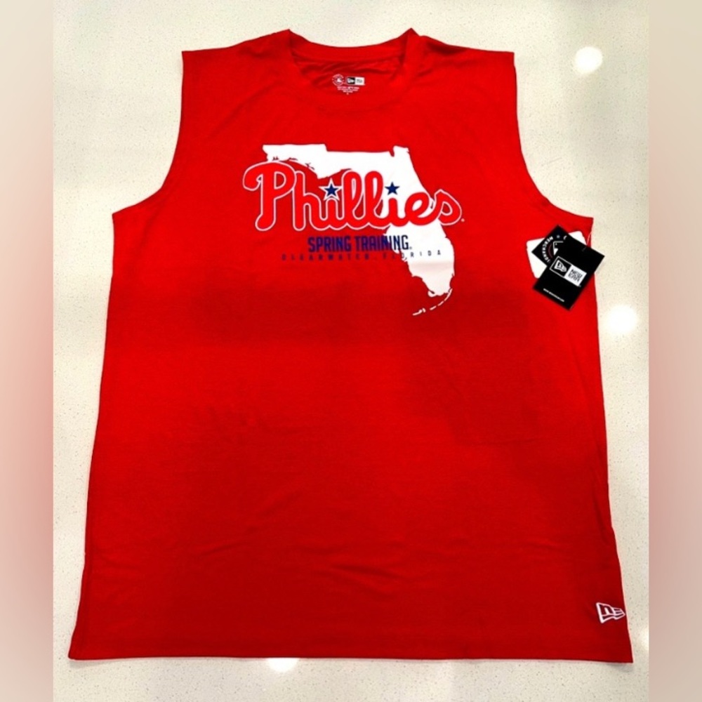 New Era Philadelphia Phillies Spring Training Sleeveless T-Shirt